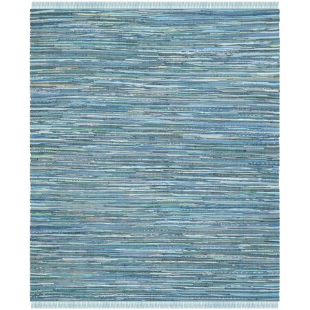 Safavieh Rag Rectangle Hand Woven Rug Blue & Multi Color- 2 ft.-3 in. x 11 ft. RAR121B-211